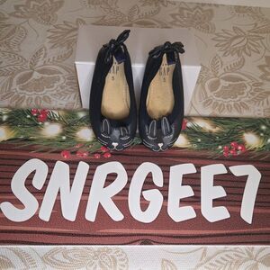 BABY GAP BUNNY BALLERINA FLATS sz 5 PRELOVED CUTESY WHIMSY EASTER BUNNY RABBIT